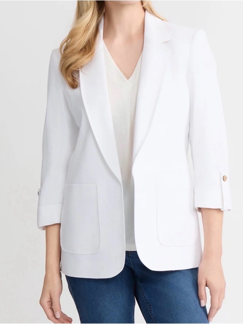 Jones New York Patch Pocket
Jacket, Linen